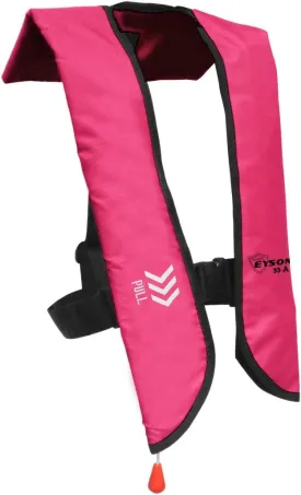 Top Safety Adult Life Jacket with Whistle - Manual Version Inflatable Lifejacket Life Vest Preserver PFD for Boating Fishing Sailing Kayaking Surfing Paddling Swimming - Adjustable Life Saving Vest