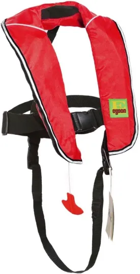 Top Safety Child Life Jacket with Whistle - Auto Inflatable Slim Lifejacket Life Vest PFD for Children Kids Youth - Boating Fishing Sailing Kayaking Surfing Swimming - Adjustable Life Saving Vest