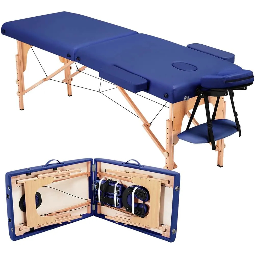 Yaheetech 84 Inch Adjustable 2 Fold Salon Bed