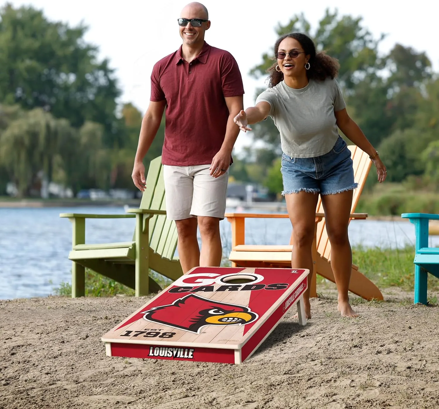 YouTheFan NCAA 2 x 4 Professional Wood Cornhole Game